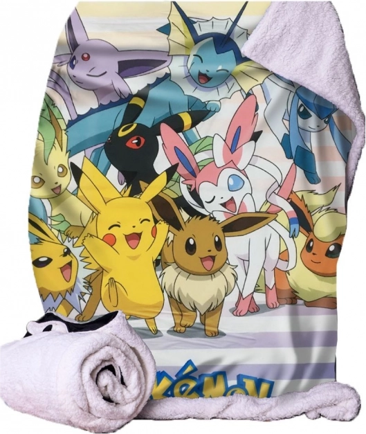 Throw Blanket with Pokémon Eevee Design 100x150 cm
