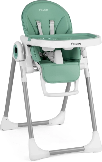 NUKIDO Belo High Chair with Recliner, Green
