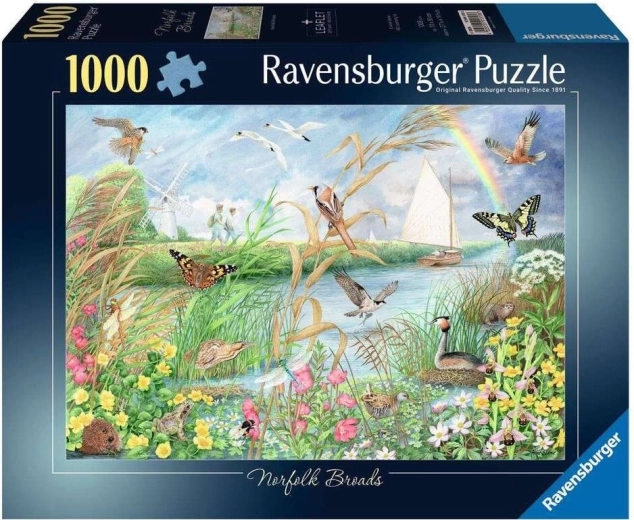 Пъзел Ravensburger „Норфолкското езеро“ – 1000 части