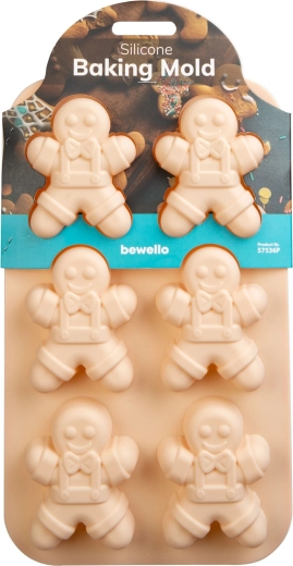 Silicone gingerbread baking mold