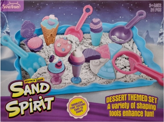 Creative Set with Kinetic Sand for Making Desserts