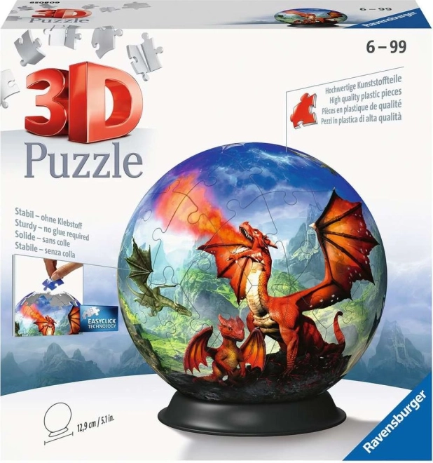 Ravensburger 3D Puzzleball Мистичен дракон 73 части
