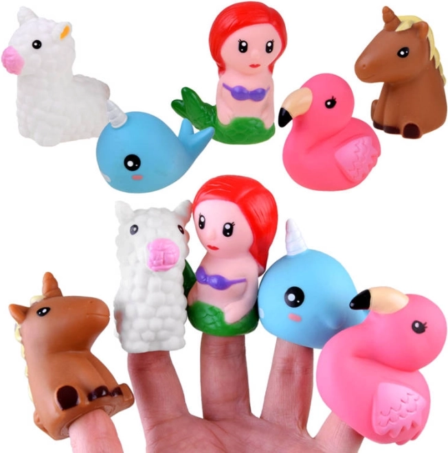 Пъстър комплект кукли за пръсти за деца