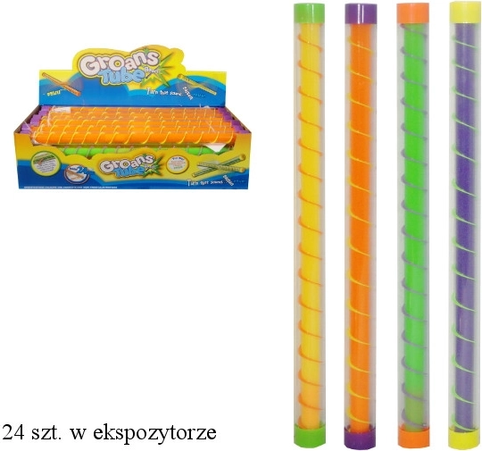 Sound tube with piston and ball track - 1 piece