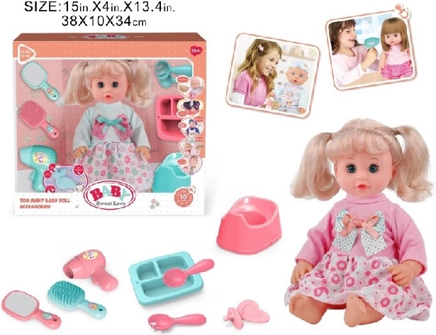 Baby Sweet Love интерактивно бебе-кукла с гърне и аксесоари