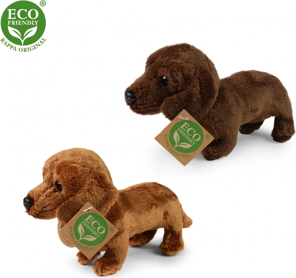 Плюшов дакел стоящ 19 см