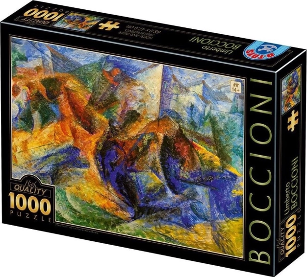Пъзел Кон, ездач и сгради – 1000 части
