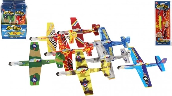 Пенливо хвърчащо самолетче 18 см - Различни видове