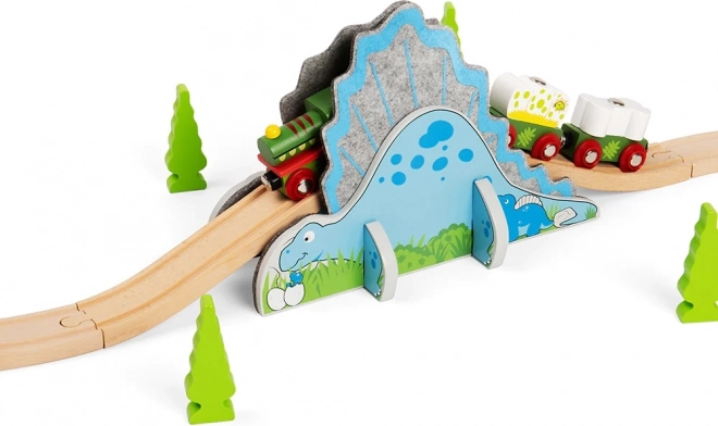 Динозавърски тунел Bigjigs Rail