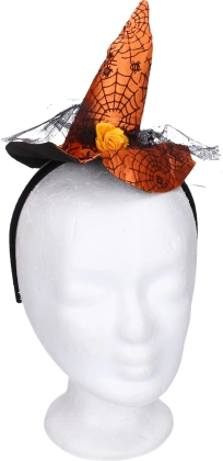 Карнавална диадема с вещерска украса