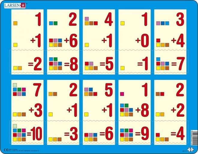 Larsen Educational Puzzle Addition up to 10