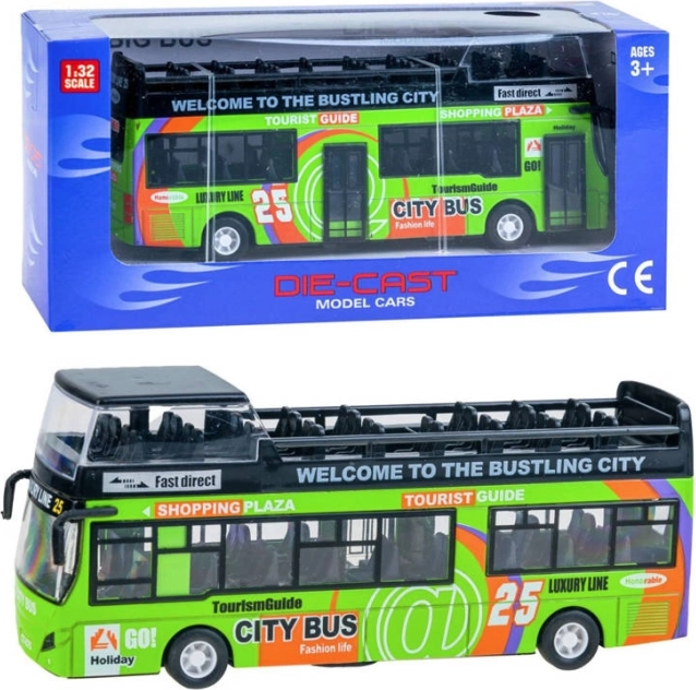 Метален двуетажен автобус с отварящи се врати – Zi