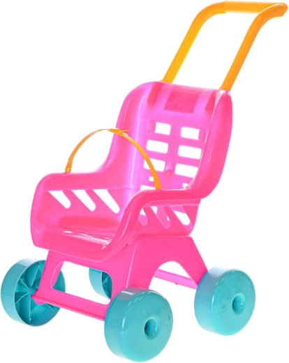 Пластмасова количка за кукли – розова Buggy