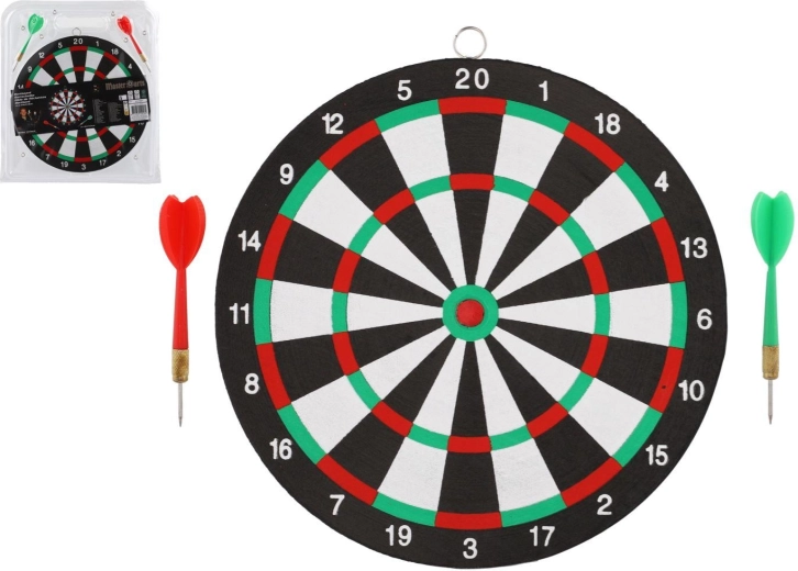 Dartboard Target 24 cm with 2 Darts