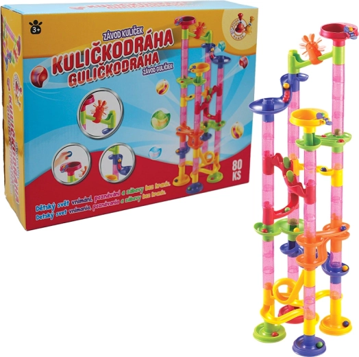 STUDO GAMES Marble Run, 80 Pieces