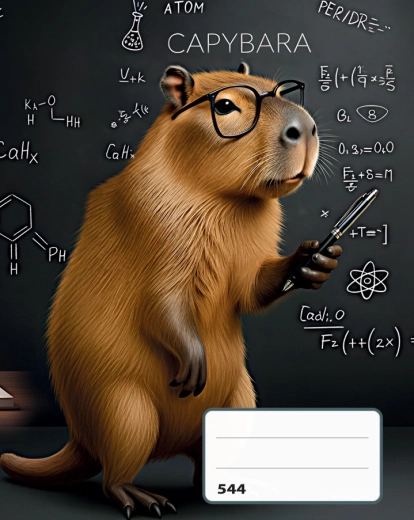 A5 Lined Notebook Capybara - 1 piece