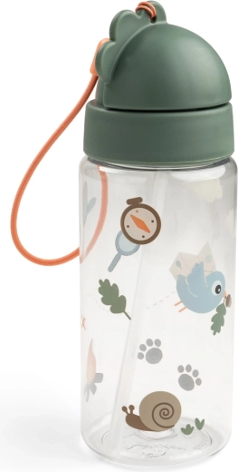 Done by Deer kids' straw bottle Tiny trails green 350 ml
