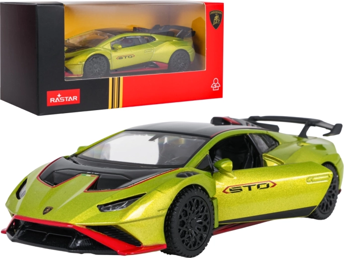 RASTAR Lamborghini Huracán STO Metal Model in 1:43 Scale, Green