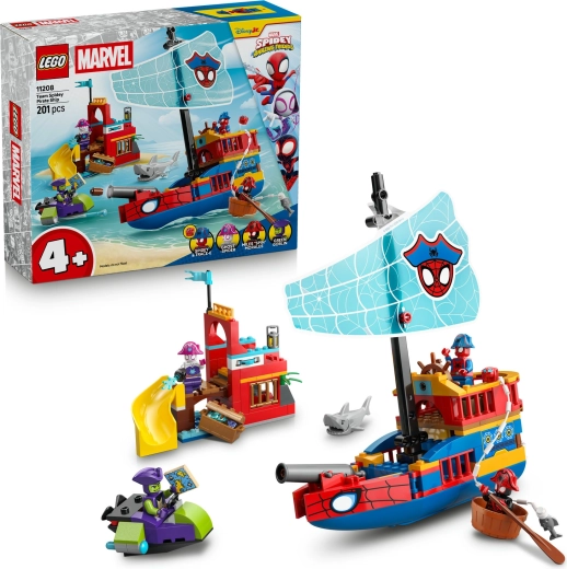 Spidey Team Pirate Ship building set