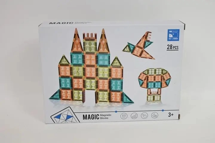 Magnetic Building Set with 28 Pieces
