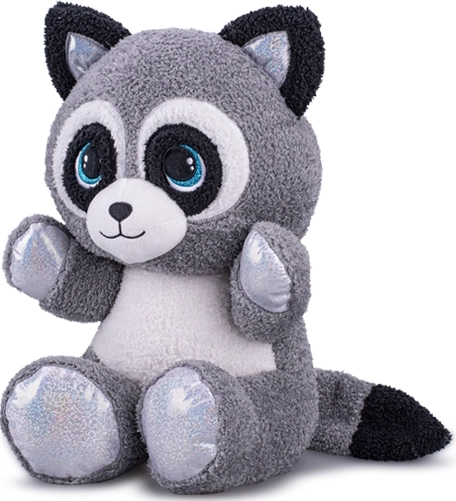 Sitting plush raccoon 16.5 cm