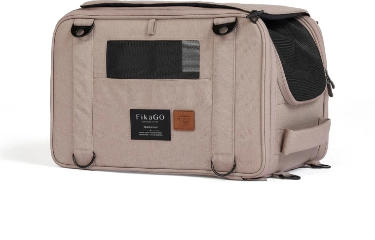 FikaGo Truffle Plus Travel Carrier Sandy Beige for Dogs and Cats
