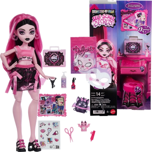 Monster High Draculaura Doll with Accessories Self-Scare Secrets