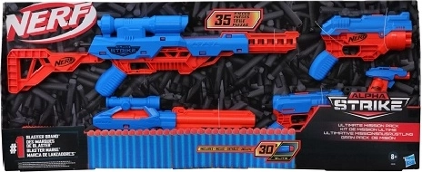 Nerf Alpha Strike Ultimate Mission Pack – set of 5 blasters and 30 darts