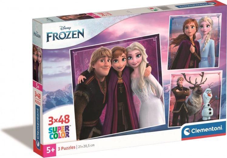 CLEMENTONI Puzzle Frozen 3x48 pieces