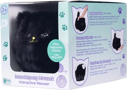 Интерактивно черно коте Huggy Luv