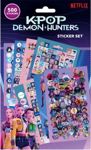 Комплект стикери 500 бр. K‑POP Demon Hunters
