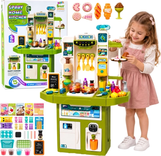 Children’s kitchen with lights, sounds and accessories - 71 pcs