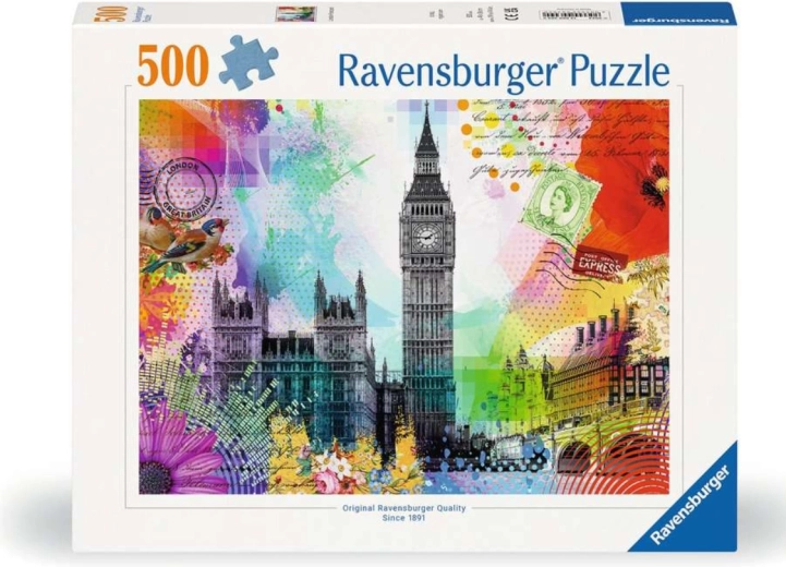 London Postcard Puzzle 500 Pieces Ravensburger