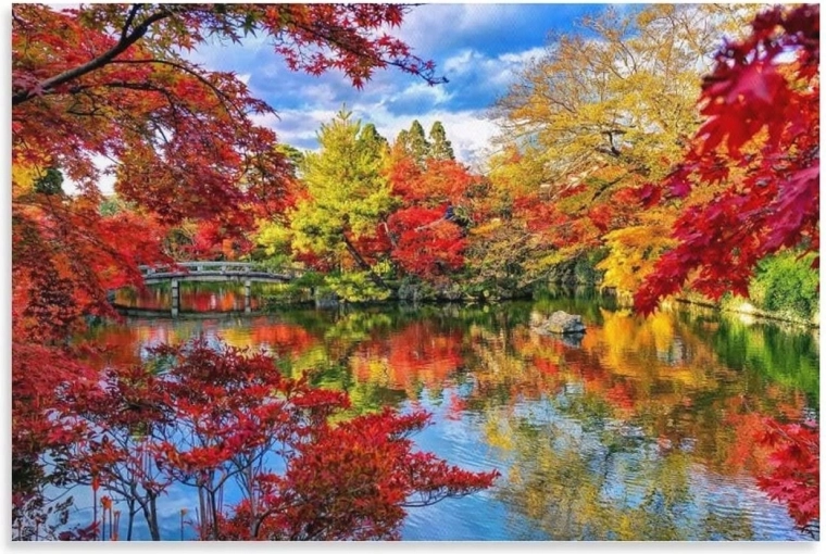 Norimpex Paint by Numbers Autumn Lake 40 × 50 cm