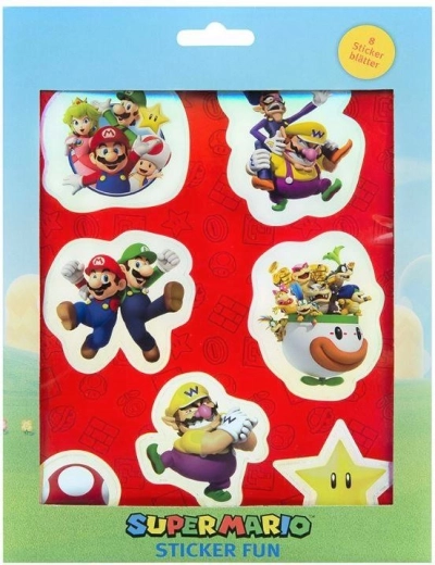 Комплект стикери Super Mario (8 листа)
