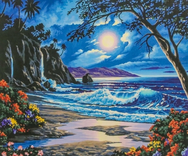 Norimpex Paint by Numbers Paradise at Night 40 × 50 cm