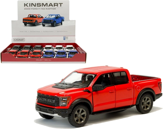 Die-cast model Ford F‑150 Raptor 2021 with pull-back action