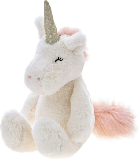 Plush Unicorn Alessio, Cream, 36 cm