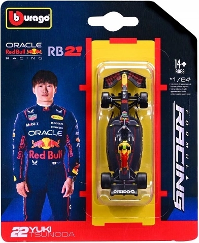 Модел F1 Bburago 1:64 Oracle Red Bull Racing RB21 2025 – Юки Цунода