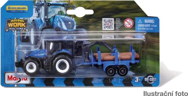 Maisto mini construction vehicles and tractors with trailers – assorted on blister card