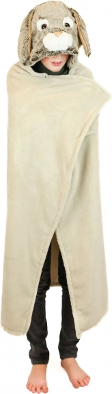 Cozy Noxxiez Warm Hooded Blanket Bunny with Paw Pockets