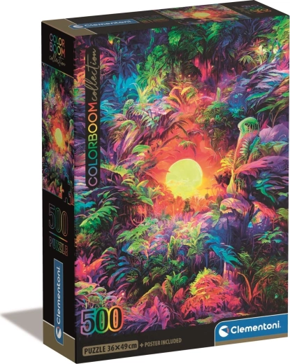Puzzle 500 Compact – Psychedelic Jungle Dawn