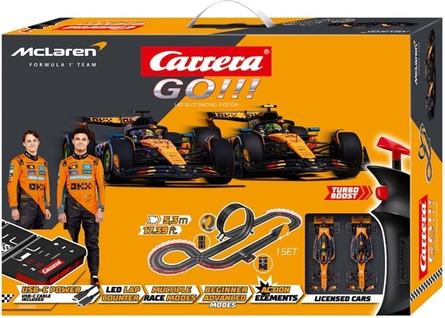 Carrera GO!!! McLaren Racing Slot Car Racing Set