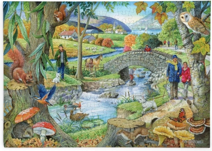 HOP Puzzle A Walk Along the River, 250 Extra-Large Pieces