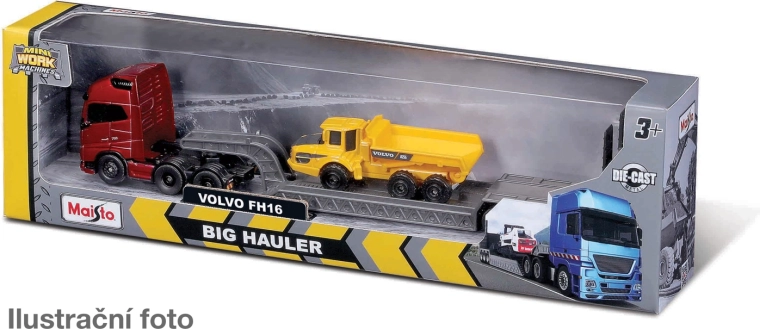 Maisto Large Hauler Set with Mini Construction Vehicle