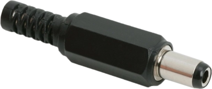 DC щепсел 5,5 × 2,5 mm със защита от прегъване