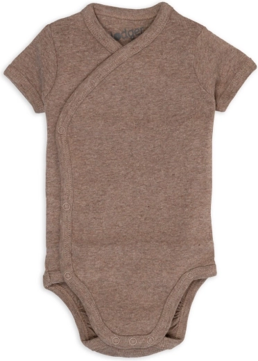 Lodger wrap bodysuit with short sleeves melange buffalo size 80