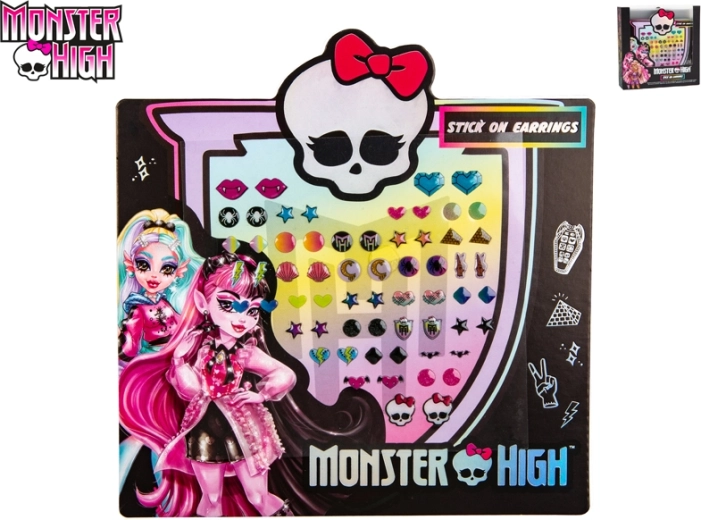 Залепващи обеци MONSTER HIGH – комплект 24 броя за деца