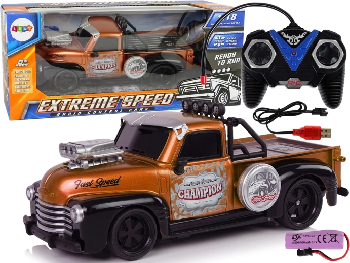 RC пикап 1:18 кафяв