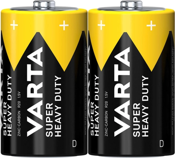 VARTA SuperLife D R20 zinc-carbon batteries 1.5 V (2 pcs)